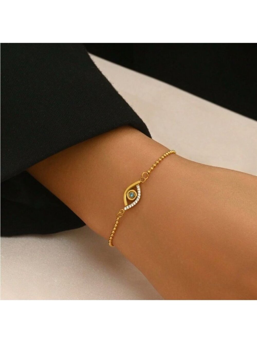 Gold Evil Eye Bracelet Q488
